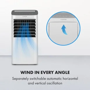 Klarstein Coldplayer, chłodnica powietrza, 4 w 1, 68 W, 384 m3/h, 4 prędkości nawiewu, biała ACO6-Coldplayer W - Klimatory - miniaturka - grafika 6