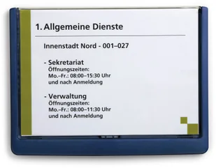 Durable Tabliczka informacyjna Click Sign Durable 210mm x 148,5mm grafitowa 486637 - Numery na dom - miniaturka - grafika 14