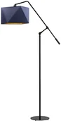 Lampy stojące - Lysne Nowoczesna lampa stojąca z granatowym abażurem COLMA GOLD 500020/23 - miniaturka - grafika 1
