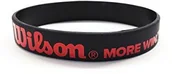 Tenis ziemny - Wilson bransoletka z logo, dla kobiet i mężczyzn, Bracelet, rozmiar uniwersalny, czerwony, V1204 0026388159918 - miniaturka - grafika 1
