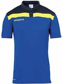 Koszulki sportowe męskie - uhlsport uhlsport Męska koszulka polo Offense 23 Polo Shirt, lazurowy/morski/limonenge, 5XL, 100221314 100221314 - miniaturka - grafika 1
