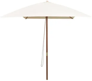 vidaXL Parasol ogrodowy, 200x300 cm, drewniany, kremowy - Parasole ogrodowe - miniaturka - grafika 2