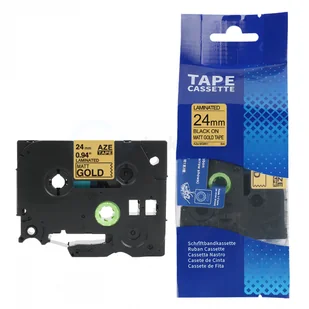 Brother strefadrukarek.pl Taśma TZe-MQ851 24mm x 5m matowe złoto czarny nadruk - zamiennik| OSZCZĘDZAJ DO 80% - ZADZWOŃ! 730811399 PROMOCJA! TZE-MQ851 - Taśmy do drukarek barwiące - miniaturka - grafika 3