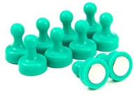 Dekoracje domu - first4magnetsTM first4magnets f4msghp 10 wysoka power Green Ski ttle magnes biura i do lodówki, opakowanie z 10, metalowy, srebrny, 19 MM średnica x wysokość 25 MM F4MSGHP-10 - miniaturka - grafika 1