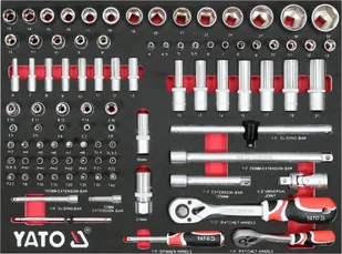 YATO SZAFKA SERWISOWA ZE 157 NARZĘDZIAMI 7 SZUFLAD Z BLOKADĄ OTWARCIA - Pozostałe wyposażenie warsztatu - miniaturka - grafika 7
