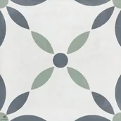 Płytki ceramiczne - Peronda Havana White Flower 22,3x22,3 Havana_White_flower - miniaturka - grafika 1