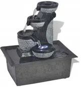 Fontanny ogrodowe - Fontanna wewnętrzna z oświetleniem Led Poli Żywica - miniaturka - grafika 1