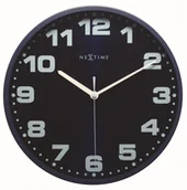 Zegary - Nextime ścienny Dash Black 35 cm (3053zw) - miniaturka - grafika 1