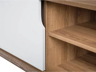 Beliani Szafka RTV jasne drewno ACTON - Szafki RTV - miniaturka - grafika 9