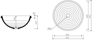Marmorin Lena V 46,5x46,5 PU539050465 - Umywalki - miniaturka - grafika 3