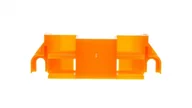 Rozdzielnie elektryczne - wago Adapter montażowy na 4 złączki MIKRO pomarańczowy 243-112 /10szt./ 243-112 - miniaturka - grafika 1