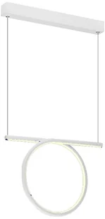 Milagro LAMPA wisząca LOOP 520 metalowa OPRAWA zwis LED 20W listwa sufitowa pierścień ring biały 520 - Lampy sufitowe - miniaturka - grafika 3