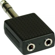 Złącza, przejściówki, adaptery - InLine Adapter AV Audio 6.3mm jack męski Stereo 2x 3.5mm jack żeński Stereo 99304 - miniaturka - grafika 1