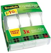 Taśmy klejące - Scotch 8  1975 °C3 jednorazowy dozowniki ręczne Magic Caddy Pack, 7.5 m X 19 MM, przezroczysty/zielony, przezroczysty/zielony 8-1975C3 - miniaturka - grafika 1