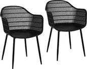 Fotele i krzesła biurowe - Fromm & Starck Fromm & Starck Krzesło - ażurowe - czarne - 2 szt. STAR_SEAT_08 - 3 LATA GWARANCJI STAR_SEAT_08 - miniaturka - grafika 1