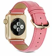 Akcesoria do smartwatchy - Apple dbramante1928 dbramante1928 Madrid-Cinturin z prawdziwej skóry do zegarka Watch 38/40 mm kolor Lady Pink Unisex dla dorosłych, 30 cm AW38LPGO5145 - miniaturka - grafika 1