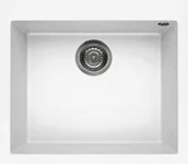 Zlewozmywaki - Elleci QUADRA 105 white K96 KERATEK PLUS (LKQ10596) - miniaturka - grafika 1