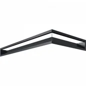 Akcesoria kominkowe - Kratki.pl LUFT SF narożny lewy grafitowy 80x40x9 LUFT/NL/9/8040/45S/G/SF - miniaturka - grafika 1