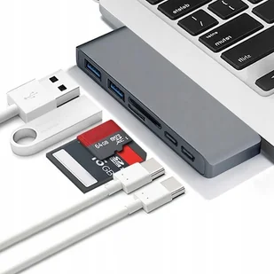 Adapter 7w1 Hub Usb-c Hdmi 4K Sd Macbook Pro / Air - Złącza, przejściówki, adaptery - miniaturka - grafika 12