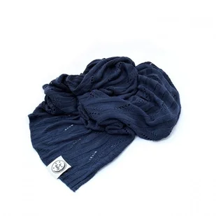 Poldaun kocyk Bebaby bambusowy 75x100 granat | U NAS SKOMPLETUJESZ CAŁĄ WYPRAWKĘ | SZYBKA WYSYŁKA - Pościel dla dzieci - miniaturka - grafika 2