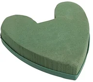 Miski dla psów - Rayher Hobby Rayher 30204000 do pracy na mokro wtykowe kształt serca, średnica 15 cm, 3 cm, pianka, zielony, 14.5 x 14 x 3.1 cm 30204000 - miniaturka - grafika 1