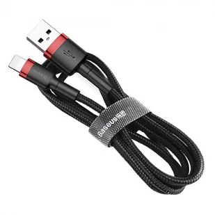 Baseus Kabel USB Kevlar USB Lightning iPhone 2.4A 1m Czerwony - Kable USB - miniaturka - grafika 9