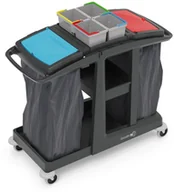 Wózki serwisowe - NUMATIC ECO-Matic EM4 SRK21 Profesjonalny wózek serwisowy do segregacji odpadów 4x 60L lub 2x 120L Numatic EM4 SRK21 - miniaturka - grafika 1