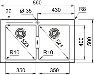 Franke Główny Zlewozmywak S2D 620 Kamienny szary 143.0618.701 - Zlewozmywaki - miniaturka - grafika 3
