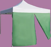 Pawilony ogrodowe - Expodom Ściana boczna 4,5m z drzwiami, Zielony - miniaturka - grafika 1