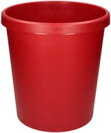 Kosze biurowe - HELIT Kosz plastikowy 18L czerwony Helit - miniaturka - grafika 1