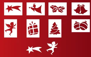 Arpex Sp. z o.o. Szablony do sztucznego śniegu małe 10 sztuk - Ozdoby bożonarodzeniowe - miniaturka - grafika 3