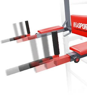 K-SPORT DRĄŻEK+PORĘCZ do ćwiczeń podciągania na drabinkę 2W1 KSSL080/3 - Poręcze i drążki do podciągania - miniaturka - grafika 7