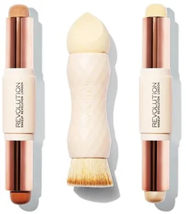 Makeup Revolution Creme Highlight And Contour Kit Zestaw do konturowania twarzy Makeup Revolution - Bronzery i konturowanie twarzy - miniaturka - grafika 2