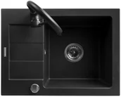 Zlewozmywaki - Pyramis Zlewozmywak granitowy z baterią Senar - miniaturka - grafika 1