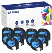 Papier do drukarek - Dymo 10x Taśma do LetraTag 12mmx4m 59426 niebieska - miniaturka - grafika 1