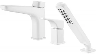 Deante Bateria wannowa 3-otw. biała HIACYNT BIANCO BQH A13M - Baterie wannowe i prysznicowe - miniaturka - grafika 2