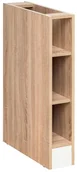 Szafki kuchenne - MEBLE OKMED Szafka kuchenna stojąca Vanessa 15 cm kolor biały/dąb - miniaturka - grafika 1