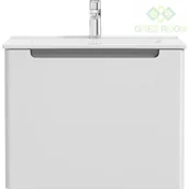 Umywalki - Oltens Jog umywalka z szafką 60 cm biała 68000000 - miniaturka - grafika 1