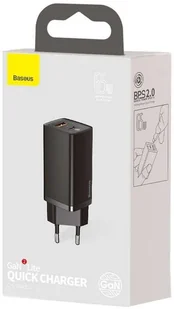 Baseus GaN2 Lite Ładowarka 65W USB / USB Typ C Quick Charge 3.0 Power Delivery (azotek galu) CCGAN2L-B01 baseus_20210524151504 - Ładowarki do telefonów - miniaturka - grafika 9