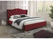 Łóżka - Signal ASPEN VELVET Bordo ASPENV160BOD - miniaturka - grafika 1