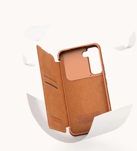 Nillkin Etui QIN Pro do Samsung Galaxy S22+ (Brązowe) NILETQINPS22P.BROWN - Etui i futerały do telefonów - miniaturka - grafika 11