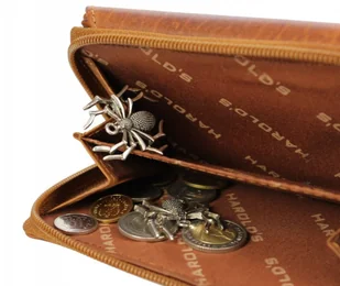 Jennifer Jones Portfel Damski Skórzany Skóra Licowa 14 cm Z Suwakiem Na Zewnątrz 5626 - Portfele - miniaturka - grafika 5