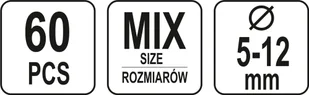 Yato 60 SZT SWORZNI Z ŁBEM I OTWOREM MIX YT-06786 YT-06786 - Narzędzia warsztatowe - miniaturka - grafika 5