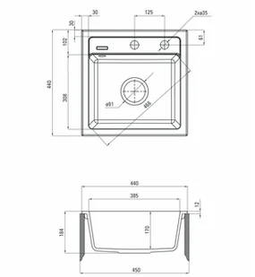 Deante Zorba ZQZ A103 - Zlewozmywaki - miniaturka - grafika 3