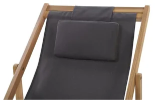 Beliani Leżak ogrodowy szary AVELLINO - Leżaki ogrodowe - miniaturka - grafika 8