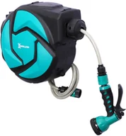 Węże ogrodowe i zraszacze - Durhand DURHAND BĘBEN NA WĄŻ ZWIJACZ OBROTOWY 180° OCHRONA PRZED MROZEM -545 °C tworzywo zielony + czarny 10 m - miniaturka - grafika 1