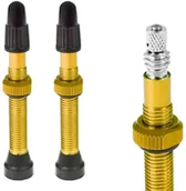 Akcesoria rowerowe - TREZADO Zawory do systemu bezdętkowego presta, złote - miniaturka - grafika 1