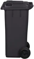 Kosze na śmieci - Pojemnik na odpady 120 l czarny 24458 - miniaturka - grafika 1