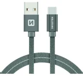 Kable USB - SWISSTEN Kabel USB USB Typ C SWISSTEN 2 m Szary 71521302 - miniaturka - grafika 1