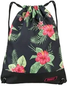 Torby szkolne - Target Docelowa torba sportowa Kwiaty czarne - miniaturka - grafika 1